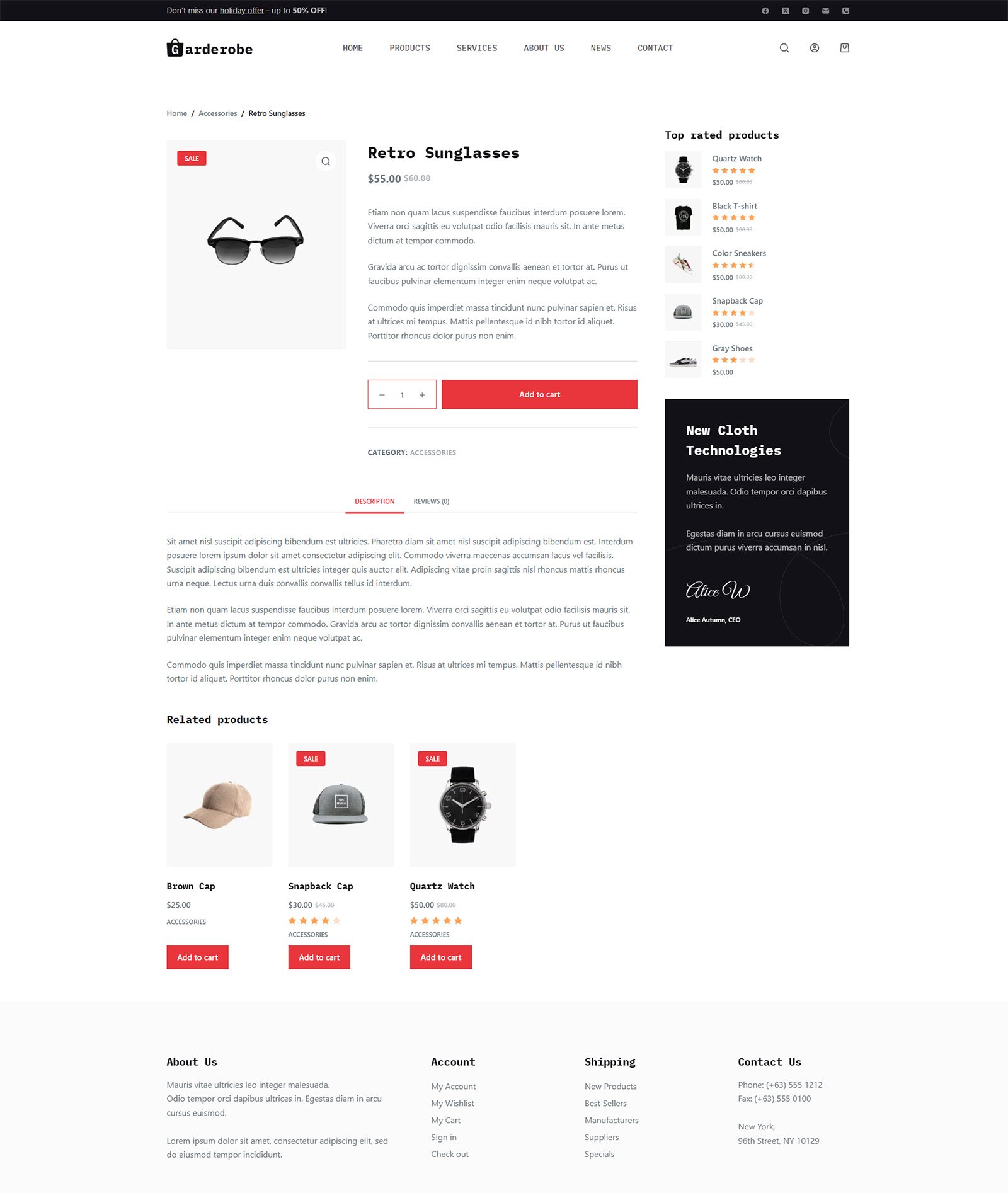 ITM-001-08 product showcase on launch-ready WordPress online shop