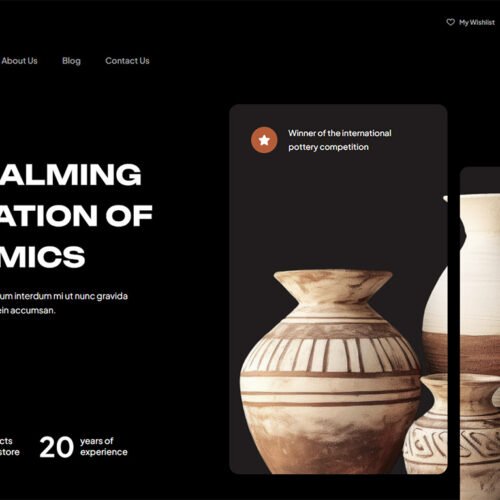 ITM-003-01 User-friendly homepage template for selling products online with prebuilt sections and creative web design on WordPress