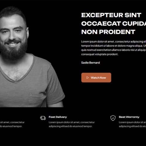 ITM-003-03 Homepage banner for personal brand site built on WordPress with fast launch and SEO-ready design