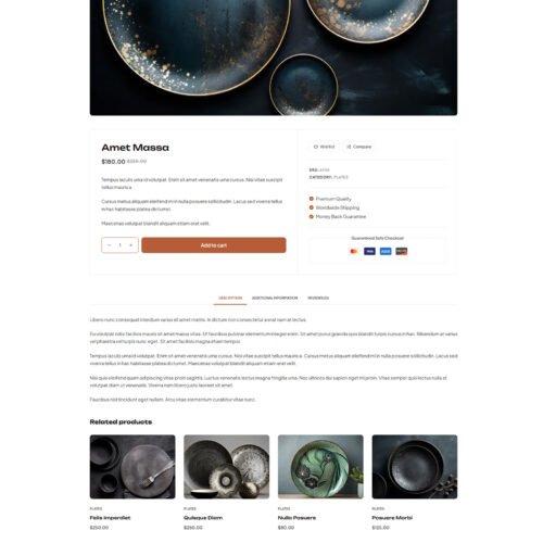 ITM-003-07 Product page showcasing clean layout and modern visuals for a ready-to-sell WordPress shop