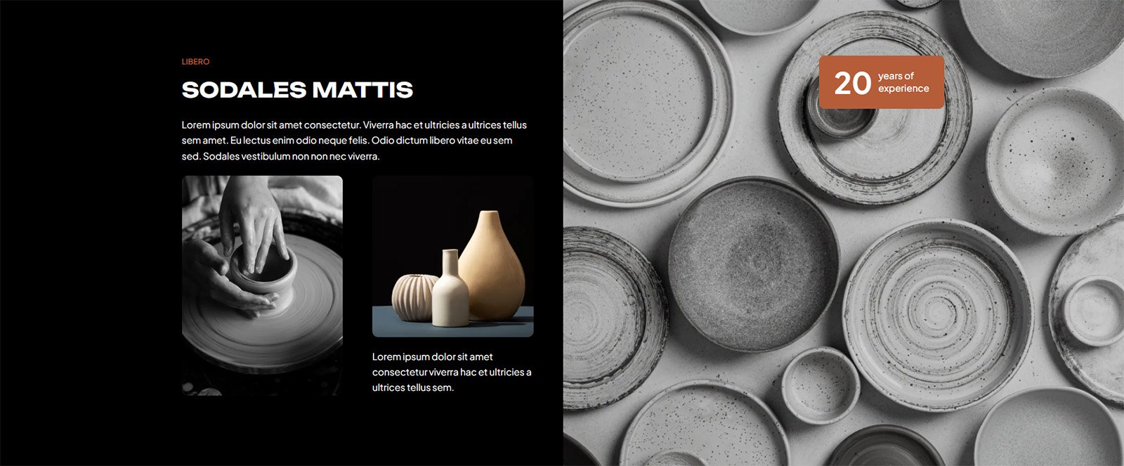 ITM-003-10 Promotional banner from a pottery e-commerce WordPress site, highlighting seasonal offers with a clean design and fast-loading layout.