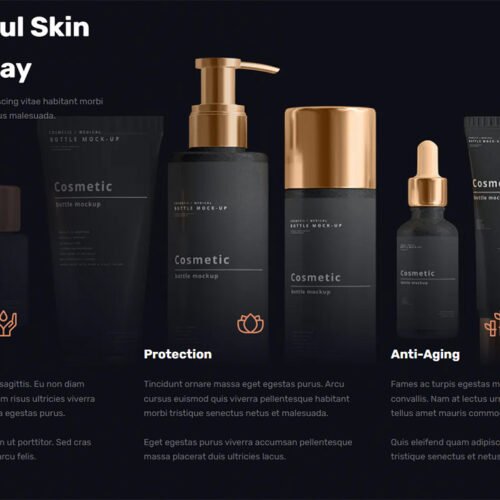 ITM-004-03 Cosmetic product comparison table integrated into a user-friendly layout for faster buying decisions