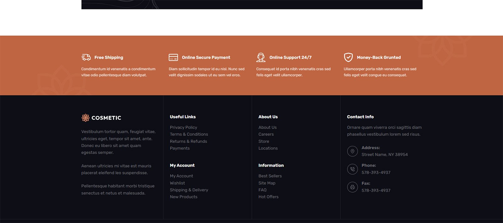 ITM-004-07 Checkout process UI from a modern e-commerce site tailored for cosmetics and wellness brands