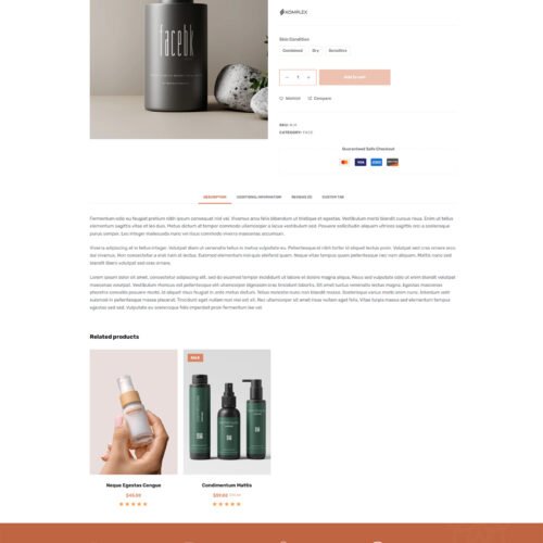 ITM-004-09 Product card from a cosmetic e-commerce site built on WordPress, featuring a conversion-focused layout and mobile-friendly design.