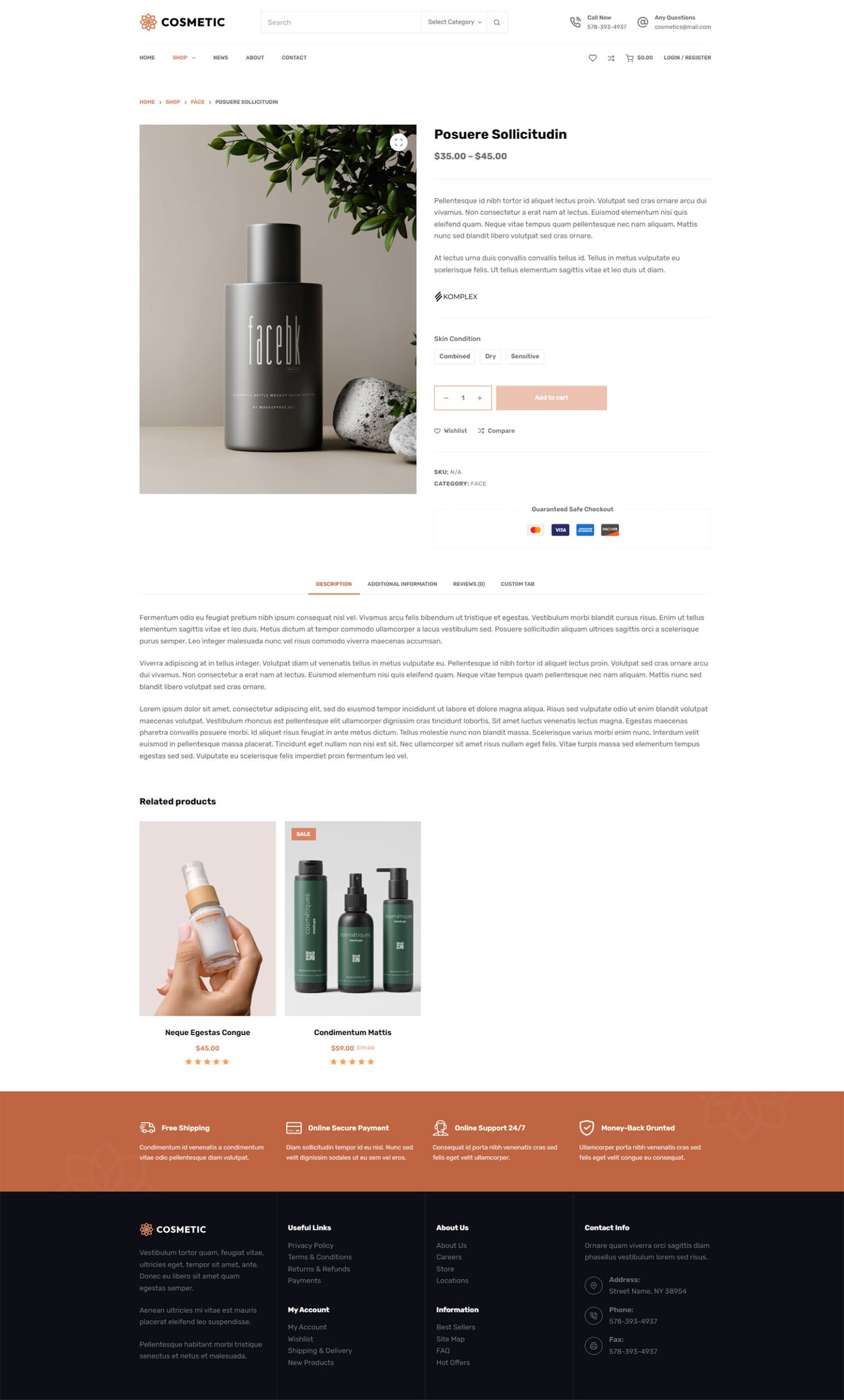 ITM-004-09 Product card from a cosmetic e-commerce site built on WordPress, featuring a conversion-focused layout and mobile-friendly design.