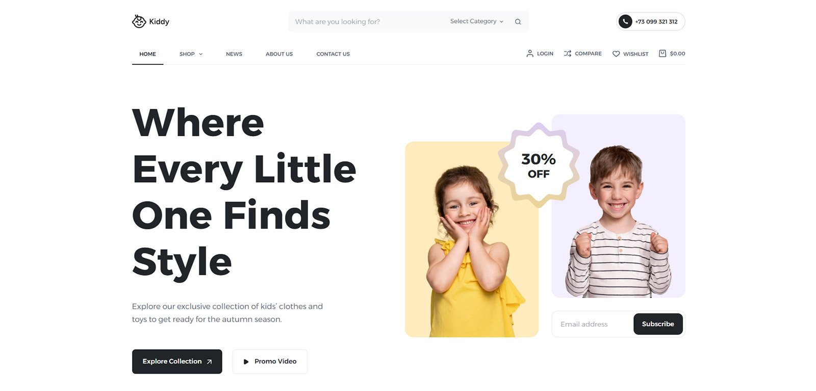 ITM-005-01 Full-width banner image for discounts and promotions — WooCommerce template optimized for conversion and growth