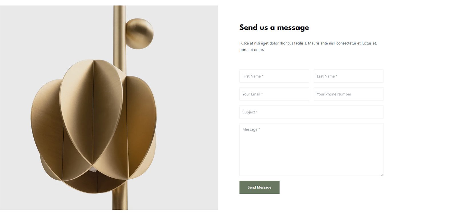 ITM-007-02 Banner showcasing floral gift ideas — stylish website for florists and curated product shops