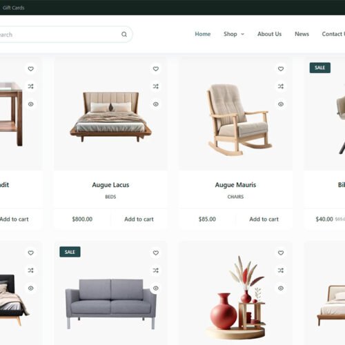ITM-008-02 Clean product grid with pastel tones — user-friendly e-commerce site optimized for fast browsing