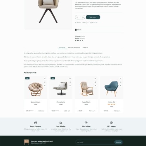 ITM-008-06 Product detail page featuring rounded corners and clear pricing — conversion-focused layout