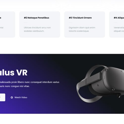 ITM-009-02 Futuristic banner with call-to-action — fast-loading online store template for gadgets