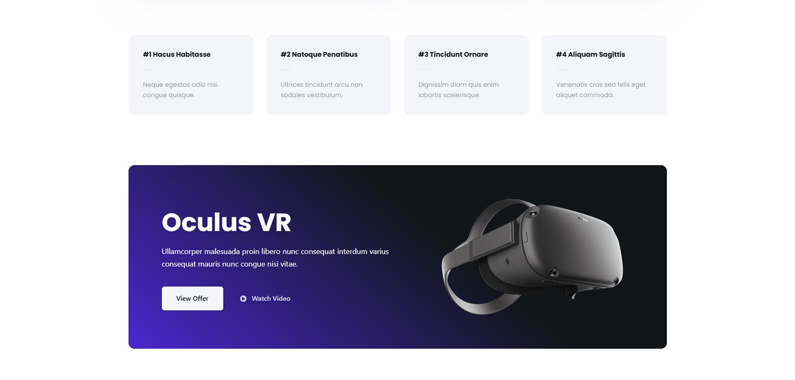 ITM-009-02 Futuristic banner with call-to-action — fast-loading online store template for gadgets
