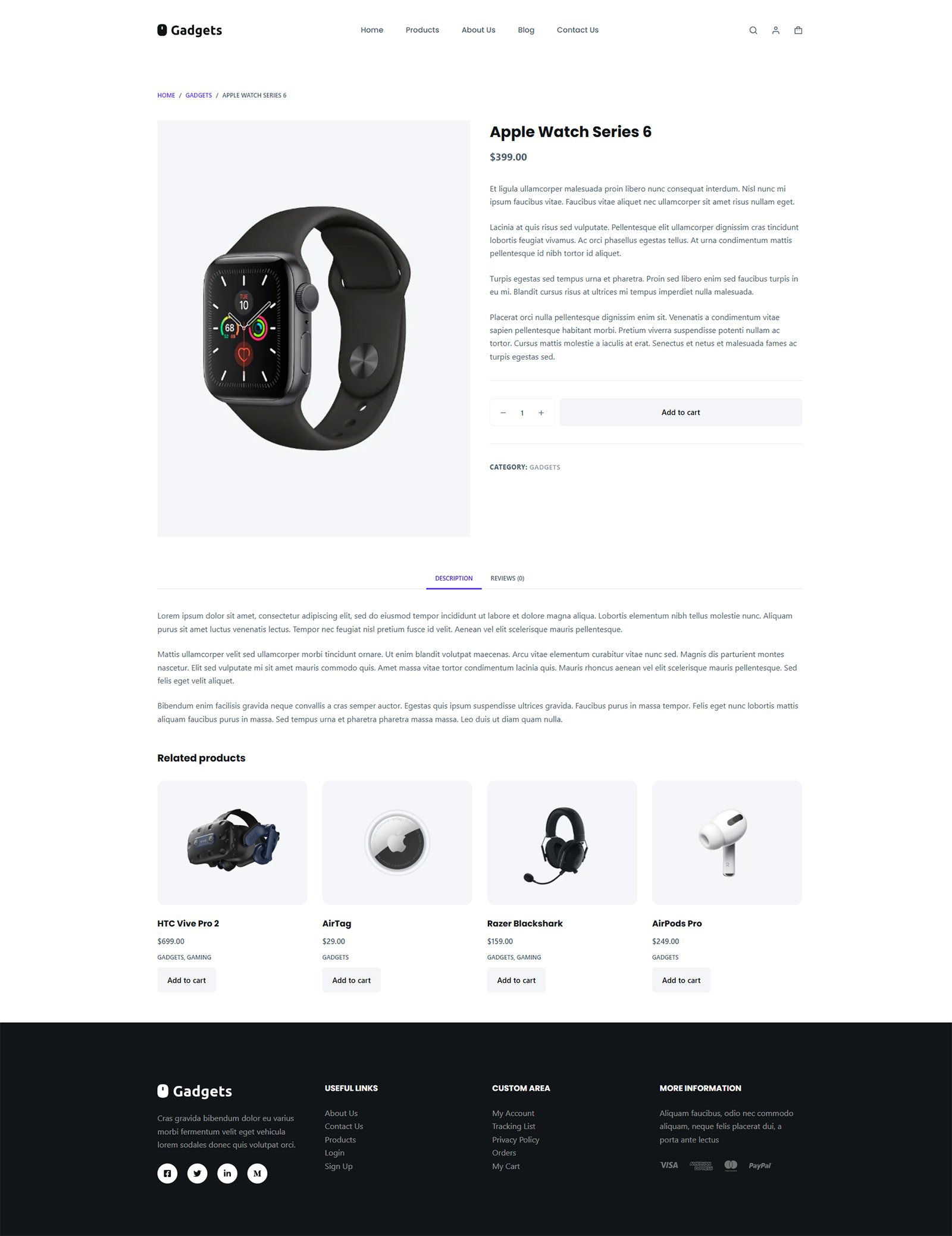 ITM-009-08 Product detail page featuring accessories — SEO optimized and ready to sell from day one
