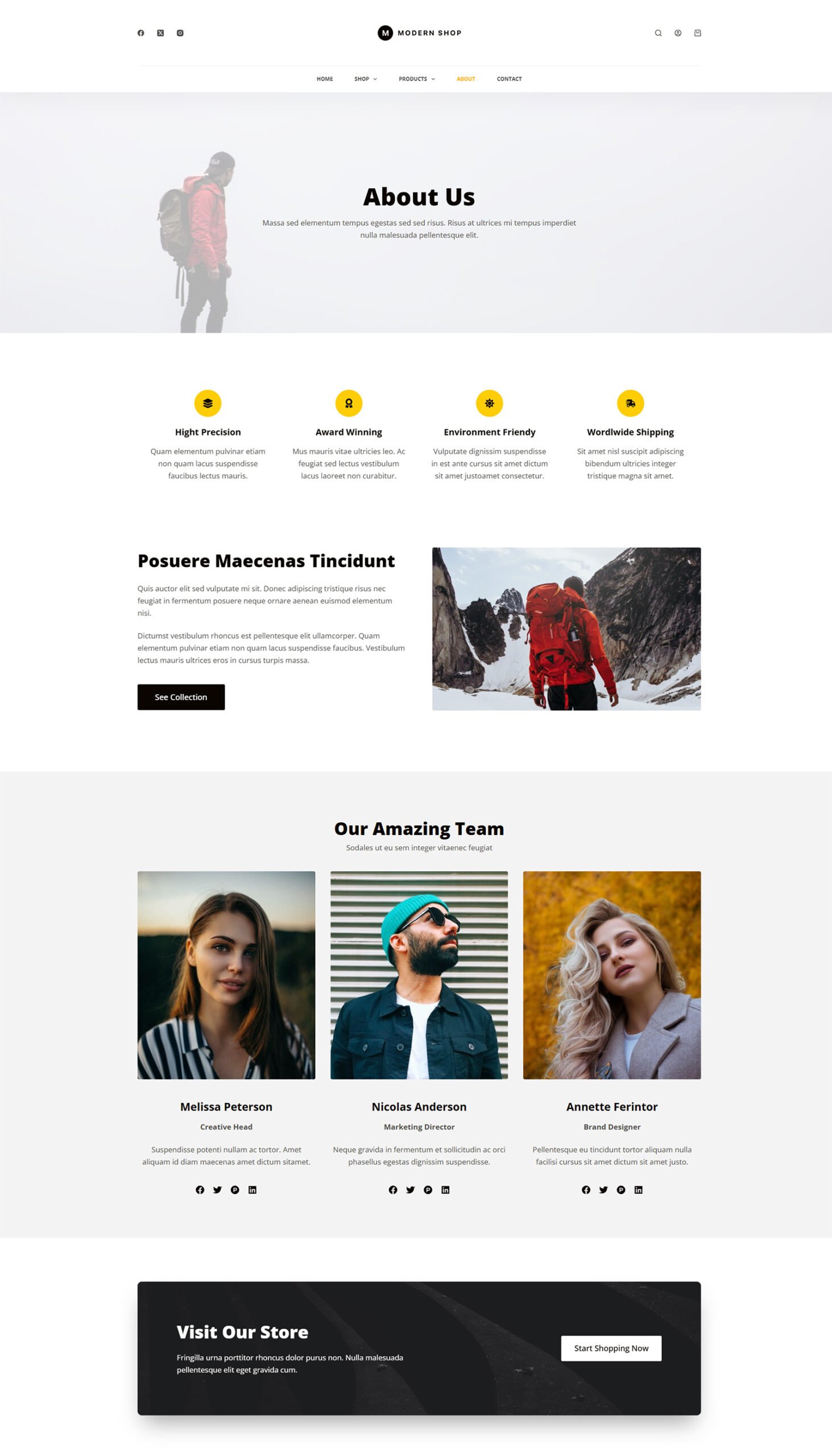 ITM-010-05 Category section with structured visuals — prebuilt WordPress website optimized for easy browsing