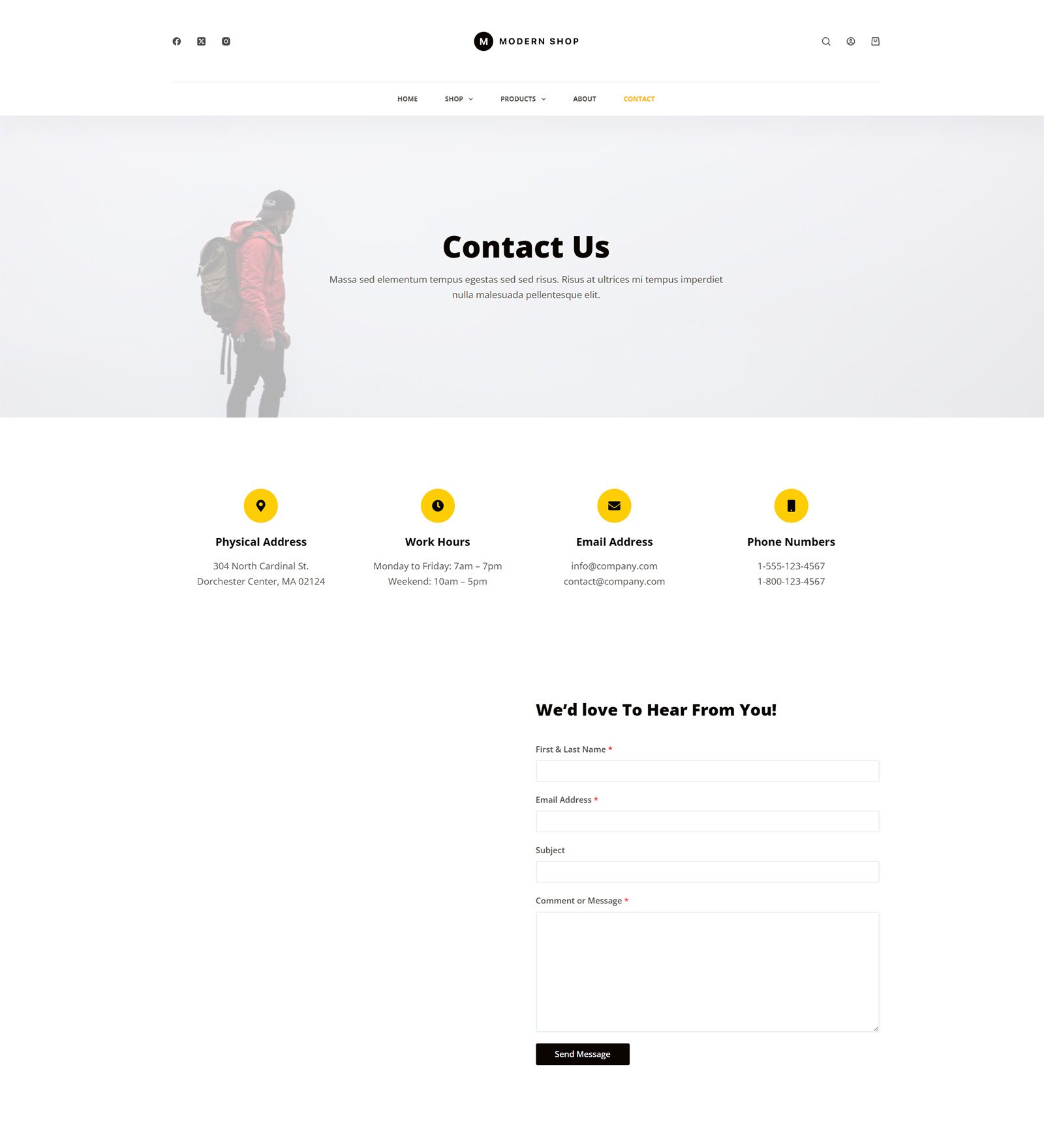 ITM-010-06 Full-width section showcasing store benefits — user-friendly interface for fast website launch