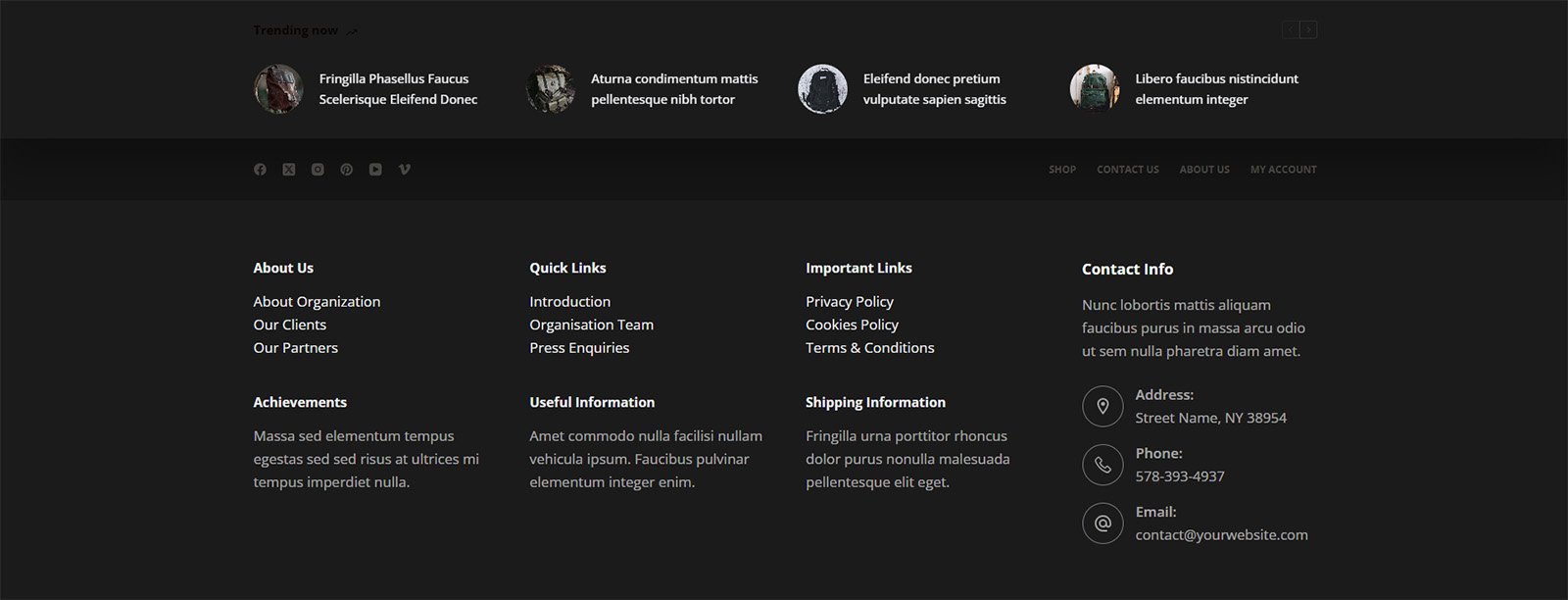 ITM-010-07 Modern content block with product highlights — professional storefront tailored for fashion and lifestyle brands