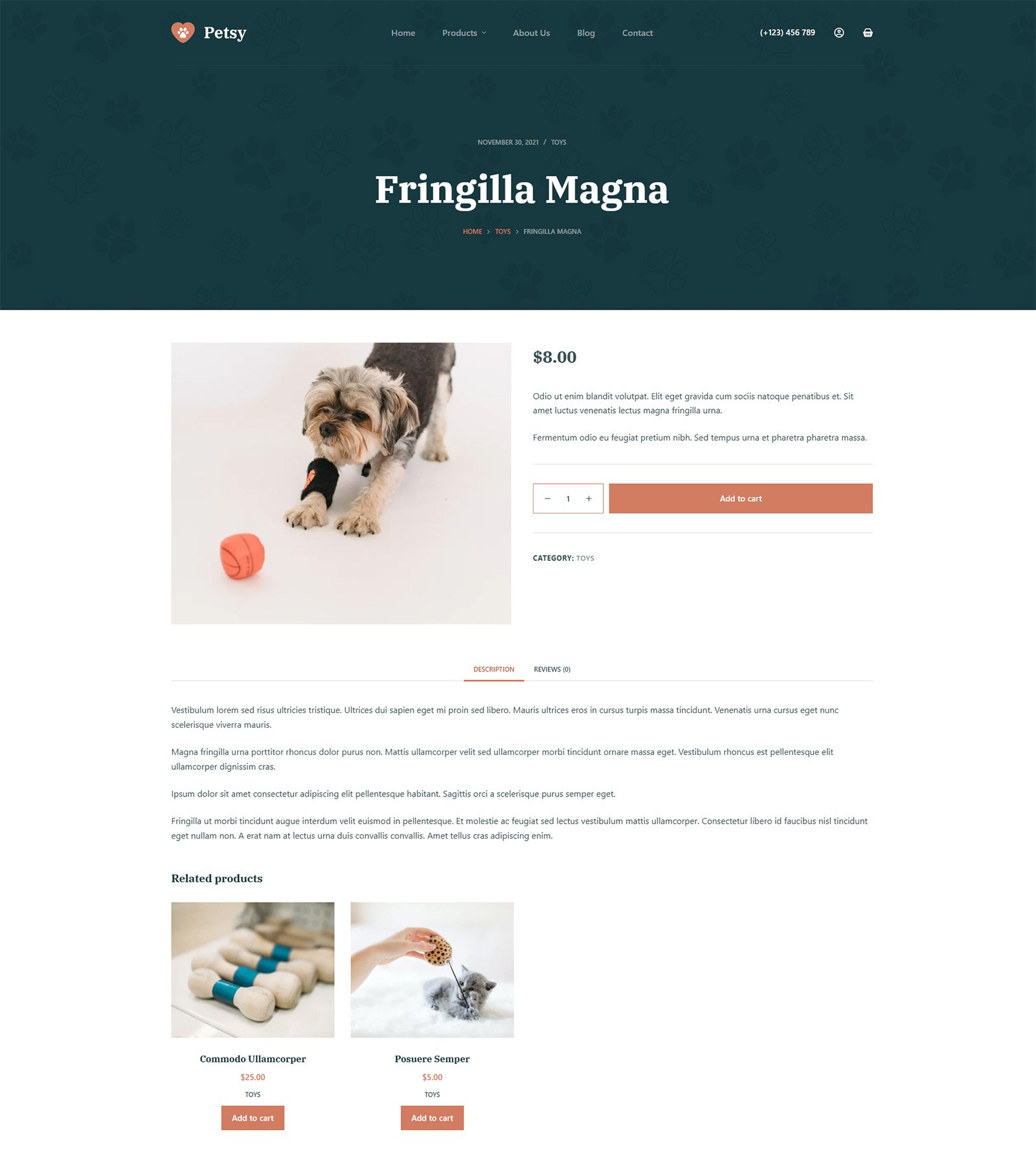 ITM-014-01 product detail page in SEO optimized WordPress e-commerce site with clean layout