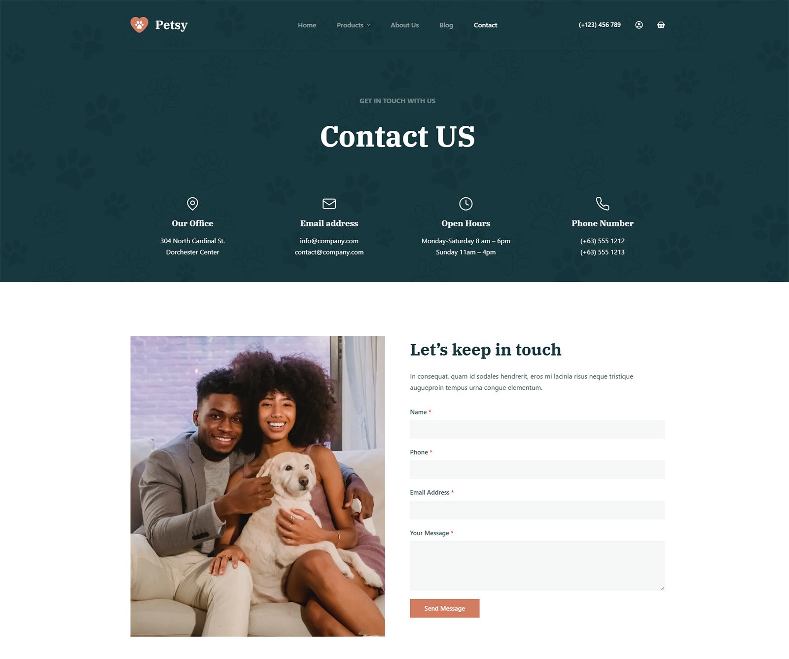 ITM-014-04 contact page with clean design and customer-friendly layout on WooCommerce website